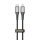 Кабель для зарядки и обмена данными USB YOKI YK-SO15 SOLID Series Type-C to Lightning 30W (3A/10V), 0.25 метра, Черный - изображение 6