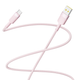 Кабель для зарядки и обмена данными USB YOKI YK-ST41 STYLE Series USB/Type C 60W (3A/20V), 1.2 метра, Розовый - изображение 9