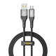 Кабель для зарядки и обмена данными USB YOKI YK-SO15 SOLID Series USB/МicroUSB 60W (3A/20V), 1.2 метра, Черный - изображение 7