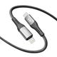 Кабель для зарядки и обмена данными USB YOKI YK-SO15 SOLID Series Type-C to Lightning 30W (3A/10V), 1.2 метра, Черный - изображение 10