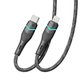 Кабель для зарядки USB Ridea RC-RL15 RGB Light Type-C to Lightning 30W (10V/3A) 1.2m Черный - изображение 4