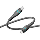 Кабель для зарядки USB Ridea RC-RL15 RGB Light Type-C to Lightning 30W (10V/3A) 1.2m Черный - изображение 6