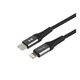 Кабель для зарядки USB Ridea RC-US42 UltraStrong Type-C to Lightning 30W (10V/3A) 0.25m Черный - изображение 5