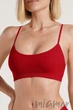Бюстгальтер-Топ в рубчик GIULIA CAMI TOP RIB WINERY L/XL Бордовый - изображение 1