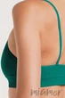 Бюстгальтер-Топ в рубчик GIULIA CAMI TOP RIB EMERALD S/M Бірюзовий - зображення 5