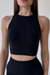 Топ безшовний InSecret Cropped Tank Top Black L/XL Чорний - зображення 2