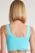 Топ на широких бретелях в рубчик GIULIA Top Rib SKY BLUE S/M Блакитний - зображення 5
