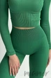 Леггинсы в рубчик с пуш-апом INSECRET Leggings RIBBED Push-Up AMAZON S/M Зеленые - изображение 3