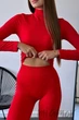 Леггинсы бесшовные InSecret Leggings Basic 02 AURORA RED S/M Красные - изображение 3