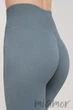 Легінси в рубчик з пуш-апом ефектом INSECRET Leggings RIBBED Push-Up FADED DENIM L/XL Сіро-блакитні - зображення 4