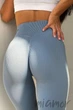Легінси в рубчик з пуш-апом ефектом INSECRET Leggings RIBBED Push-Up FADED DENIM L/XL Сіро-блакитні - зображення 6