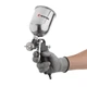 INTERTOOL PT-0205 Фарбопульт пневматичний HP, форсунка: 1,5 мм, верхній металевий бачок: 600 мл, 5 барr INTERTOOL PT-0205 - изображение 8