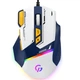Ігрова дротова миша GamePro GM300BL USB з RGB-підсвічуванням 800–7200 dpi Blue-White GM300BL - зображення 1