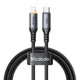 Кабель McDodo 36W USB-C to Lightning Auto Power Off PD Cable 1.2m Black - зображення 1