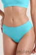Трусики бесшовные в рубчик GIULIA Brasilian briefs RIB SKY BLUE L/XL Голубые - изображение 1