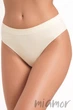 Трусики бесшовные в рубчик GIULIA Brasilian briefs RIB MILK L/XL Молочные - изображение 1