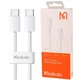 Кабель McDodo 60W USB-C to USB-C Data Cable 1m White - зображення 2