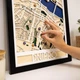 Декоративная 3D карта города Днепр в рамке объемная карта размер 20x30см подарок для дома - изображение 6
