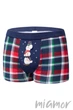 Трусы мужские новогодние Family Look 007/71 SNOWMAN 3 L Синие - изображение 1