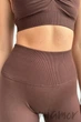 Шорти безшовні з високою посадкою InSecret Define Shorts Silikon CHICORY COFFEE XL Темно-коричневі - зображення 3