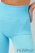 Велосипедки-шорты бесшовные в рубчик GIULIA TRACKS RIB SHAPE SKY BLUE S/M Голубой - изображение 4