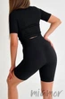 Велосипедки бесшовные в рубчик InSecret Tracks Ribbed Basic Black S/M Черные - изображение 6