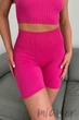 Шортики в рубчик с Push Up эффектом InSecret Shorts RIBBED Push Up FUCHSIA FEDORA L/XL Фуксия - изображение 1