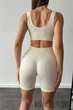 Шортики в рубчик с Push Up эффектом InSecret Shorts RIBBED Push Up ARCTIC WOLF S/M Молочные - изображение 4