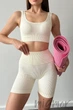 Шортики в рубчик с Push Up эффектом InSecret Shorts RIBBED Push Up ARCTIC WOLF S/M Молочные - изображение 5