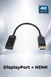 Переходник DP (DisplayPort ) to HDMI, 4k, v2 - изображение 1