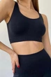 Топ на широких бретелях бесшовный InSecret Top Basic BLACK S/M Чёрный - изображение 1