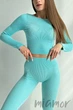 Кроп-топ в рубчик с длинными рукавами INSECRET CROP TOP RIBBED WATERSPOUT L/XL Мятный - изображение 7