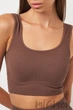 Топ на широких бретелях в рубчик GIULIA Top Rib DEEP TAUPE S/M Тауп - изображение 3