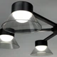 Люстра стельова LUMINARIA ADEL 6xGX53 BLACK 220V IP20 - зображення 6