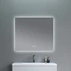 Дзеркало Qtap Taurus (TA1) 800×600 мм з LED-підсвічуванням Touch, з антизапотіванням, з димером, рег. темп. кольору (3000-6500K) QTTAU8006004895 - зображення 8