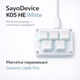 Кейпад макропад SayoDevice K05 HE White Gateron Jade Pro 8000Hz White - зображення 1