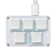 Кейпад макропад SayoDevice K05 HE White Gateron Jade Pro 8000Hz White - зображення 6