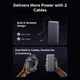 Батарея универсальная Ugreen 25000mAh 165W DualCable (PB552 55995B) - изображение 4