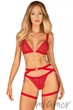 Пояс-портупея Obsessive Elianes harness XS/S Красный - изображение 6