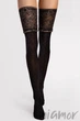 Панчохи в горох з широкою коронкою Fiore Notte 40 den O4116 4 Nero/Gold - зображення 1