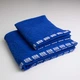 Набір махрових рушників з орнаментом 2шт GM Textile 50х90см, 70х140см 400г/м2 (Синій) - зображення 1