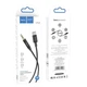 Кабель перехідник Hoco UPA19 Type-C to AUX mini Jack 3.5 mm 1 м, Black - зображення 4