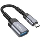 Переходник HOCO UA24 Type-C – USB 3.0, Gray - изображение 1