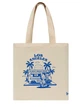 Сумка на плечо шоппер New Era Graphic Tote Bag - Ivory / Blue Azure - изображение 1