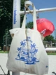 Сумка на плечо шоппер New Era Graphic Tote Bag - Ivory / Blue Azure - изображение 4