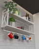 Полка настенная в стиле лофт EcoLoft WallNest DSP-1427W-2 Дуб Кортона - изображение 3