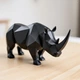 Rhino Sculpture — геометрическая фигура носорога | современный декор в стиле Loft & Modern - изображение 1