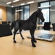 Елегантна фігура коня в стилі Low Poly — Скульптура кінь сучасний декор для дому та офісу S (8х22х18 см) - зображення 8