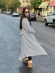 Кардиган жіночий максі з поясом у комплекті сірий 50 - зображення 3