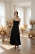 Вечірня чорна корсетна сукня FashionYouWant M чорний 43455954 - зображення 2